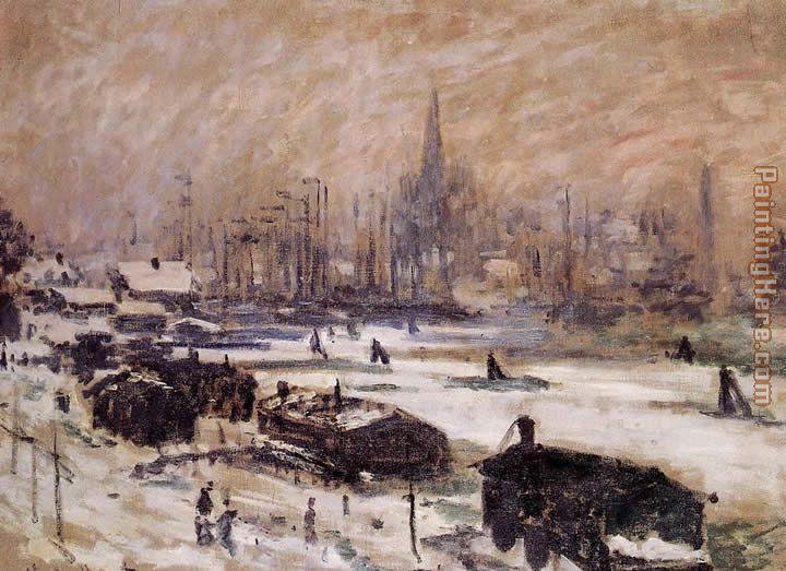 Claude Monet Amsterdam in the Snow